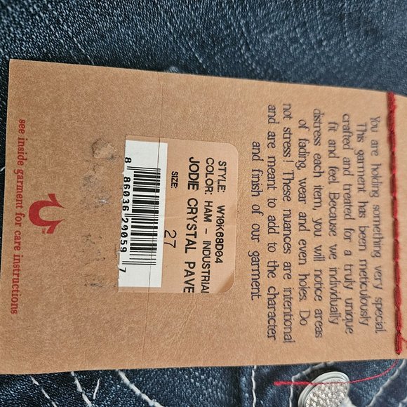 True Religion Jeans Size 27 waist, 33 inner seam - Picture 9 of 9